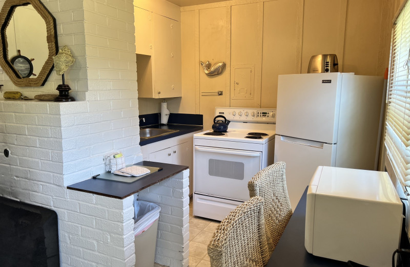 Guest kitchen at Lighthouse Oceanfront Resort.