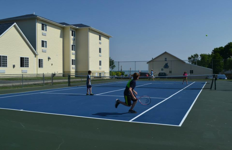 Tennis court at South Beach Resort.