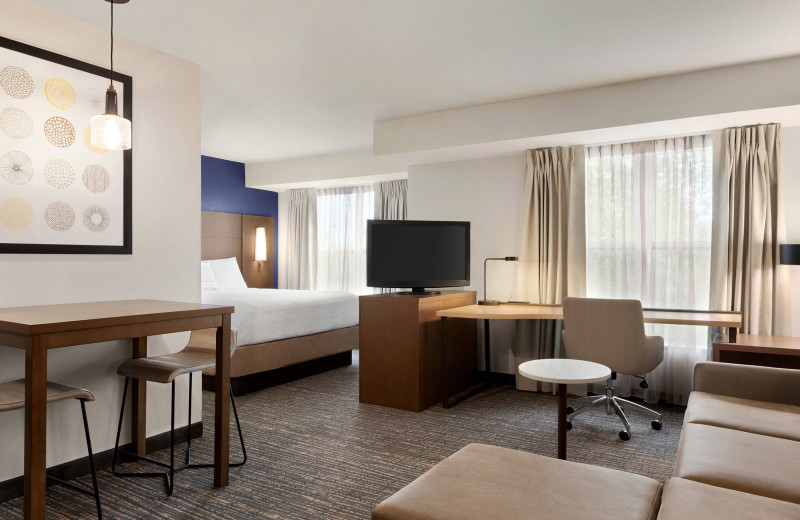 Guest room at Residence Inn Vacaville.