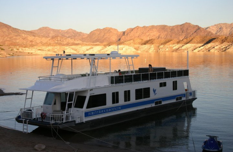 Houseboat exterior at Callville Bay.