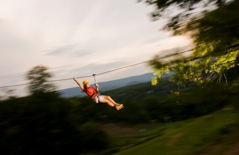 Zip line at Bryce Resort.