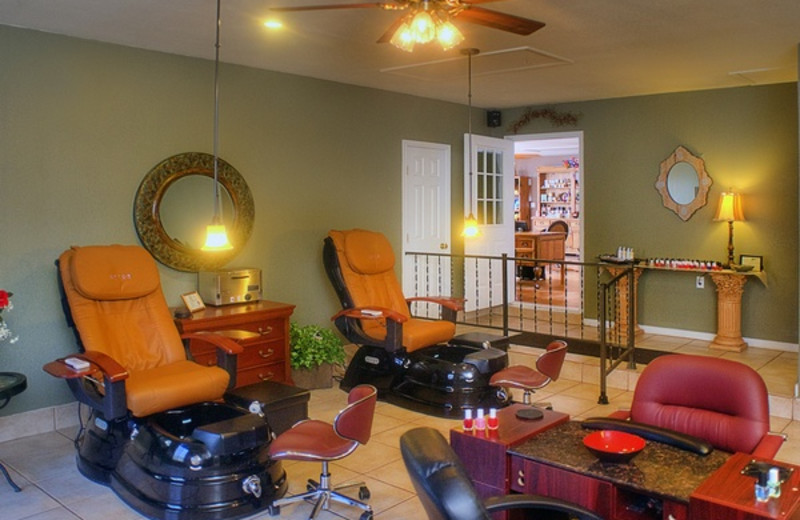 Manicure and Pedicure chairs at Inn on Barons Creek.