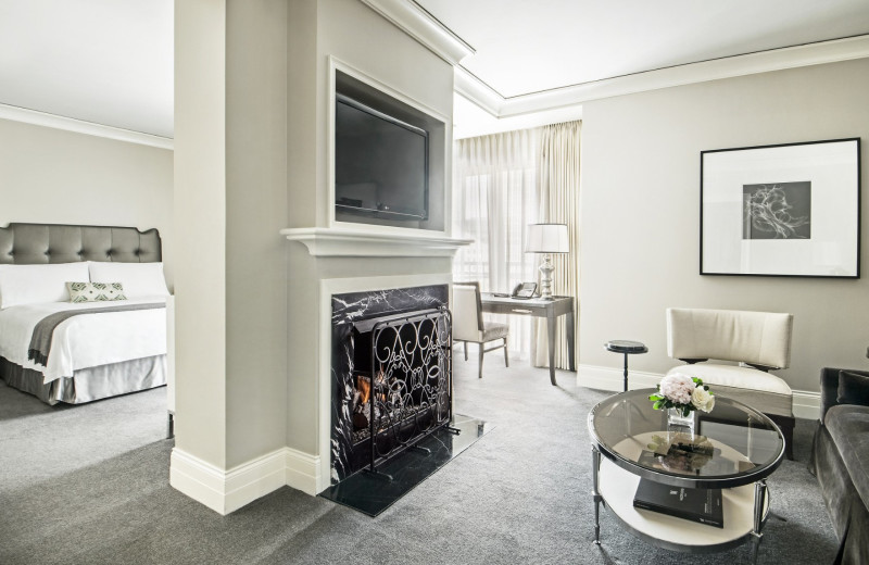 Guest room at Waldorf Astoria Chicago.