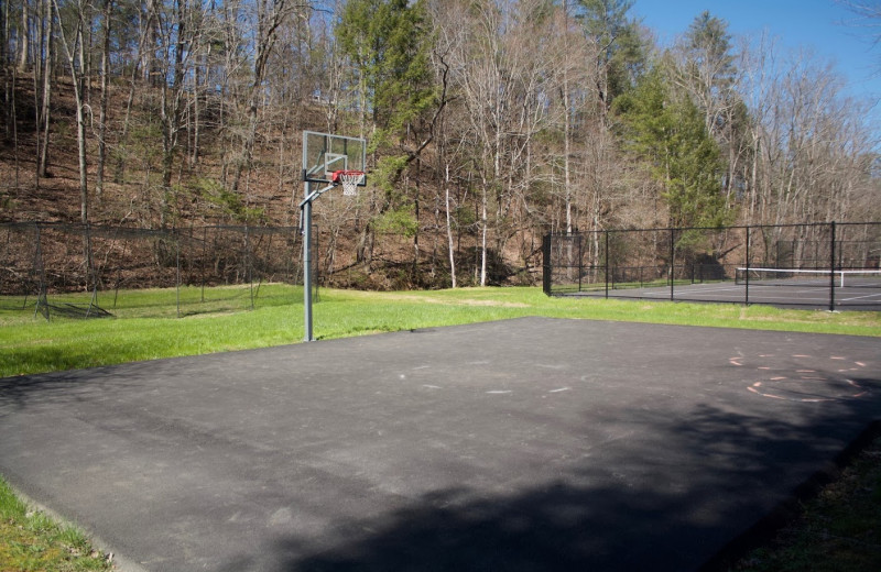 Basketball court at Little Valley Mountain Resort.
