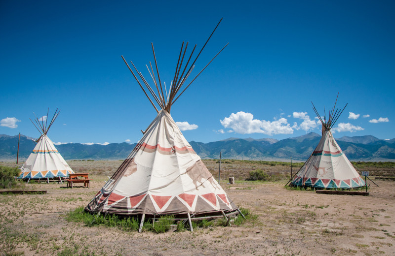 Teepees at Joyful Journey Hot Springs Spa.