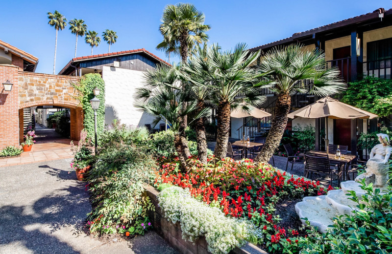 Patio at Roman Spa Hot Springs Resort.