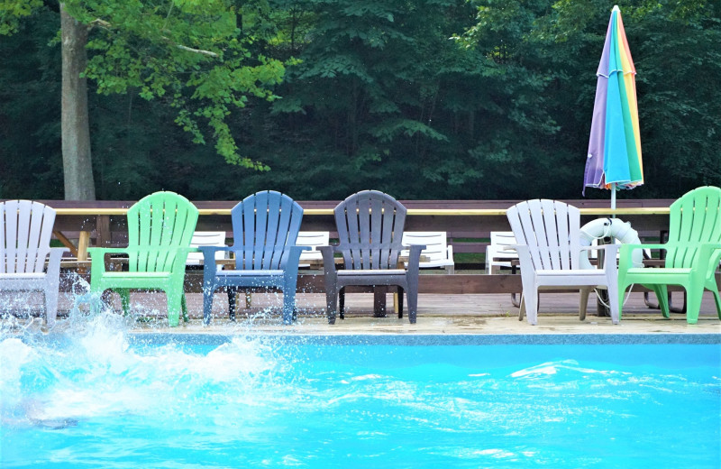 Outdoor pool at Holiday Hills Resort.