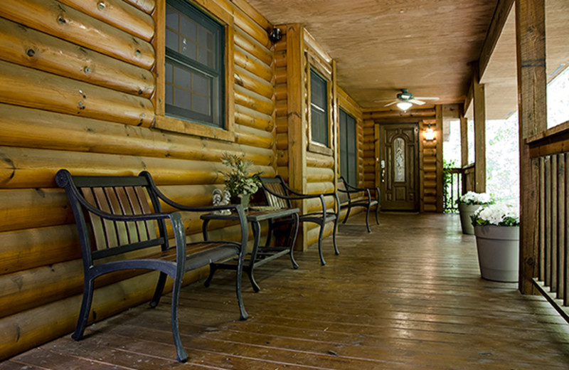 Porch at Hideaway Haven.