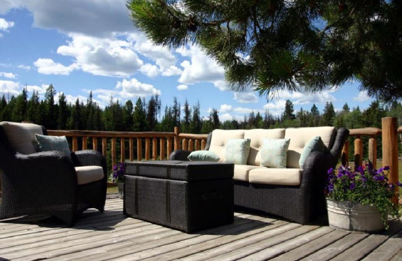 Ranch House Patio at Siwash Lake Ranch