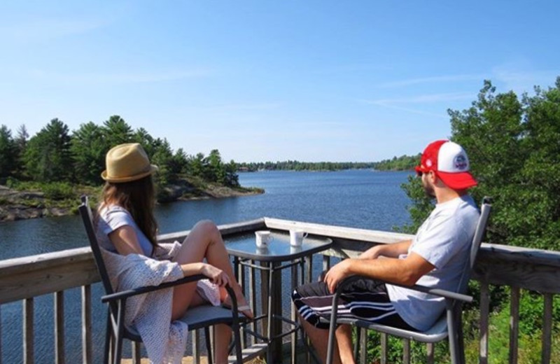 Couple at Pleasant Cove Resort.