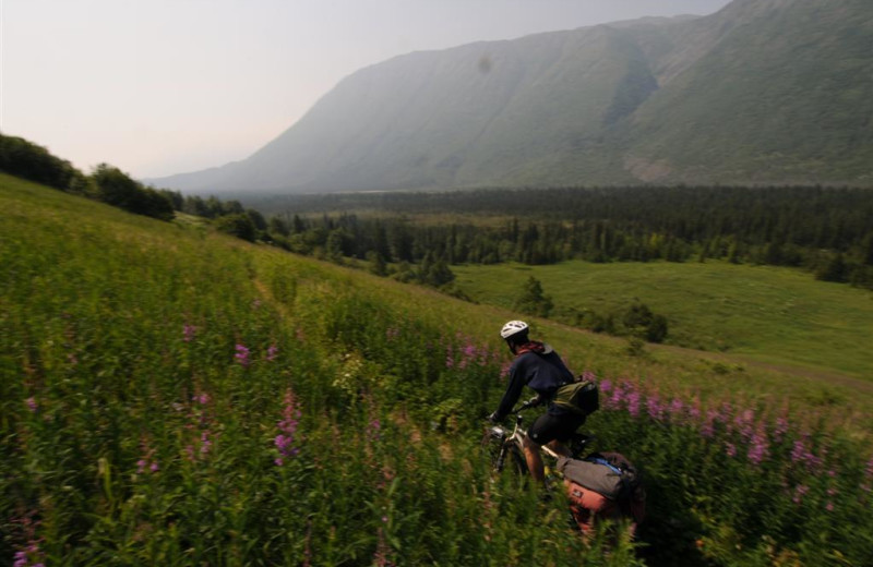 Biking at Great Alaska Adventure Lodge.