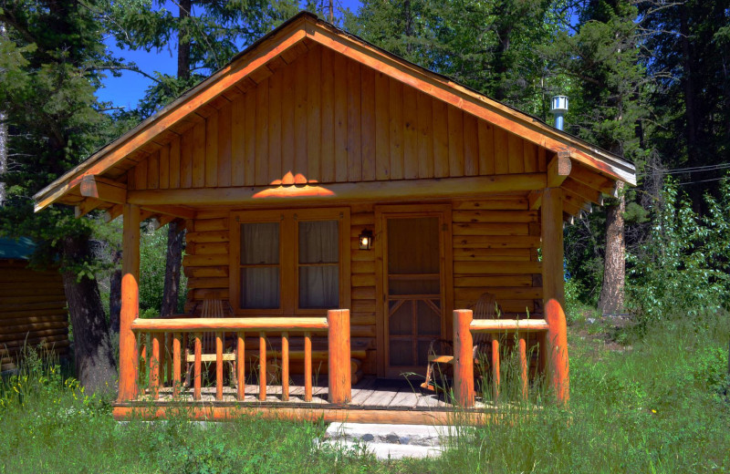 Cabin exterior at Shoshone Lodge & Guest Ranch.