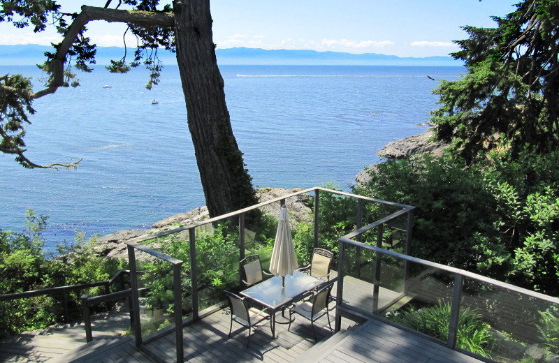 Rental deck at Island Vacation Homes.