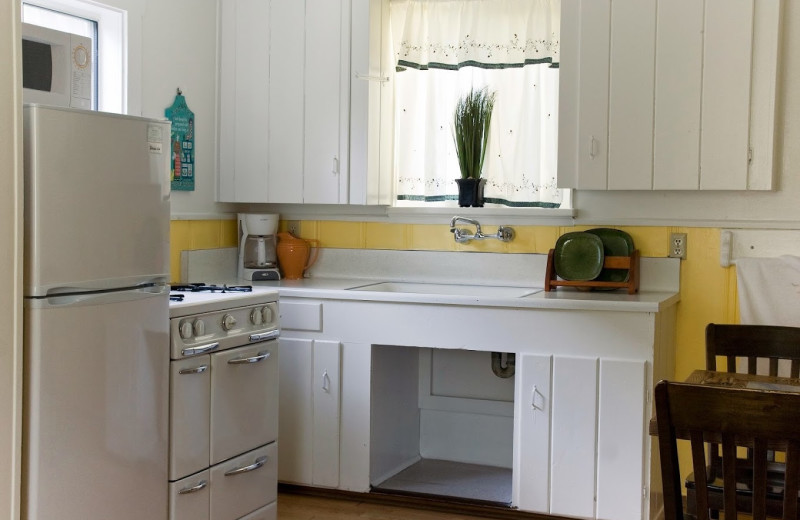 Kitchen at The Haven June Lake.