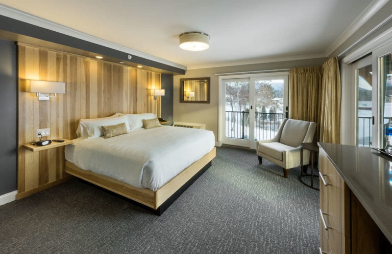 Guest room at Center Harbor Inn.