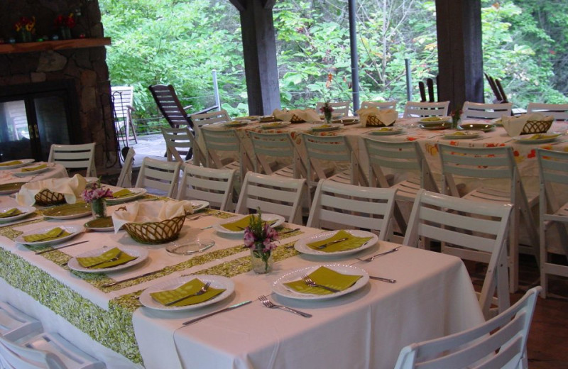 Wedding reception at Splendor Mountain.