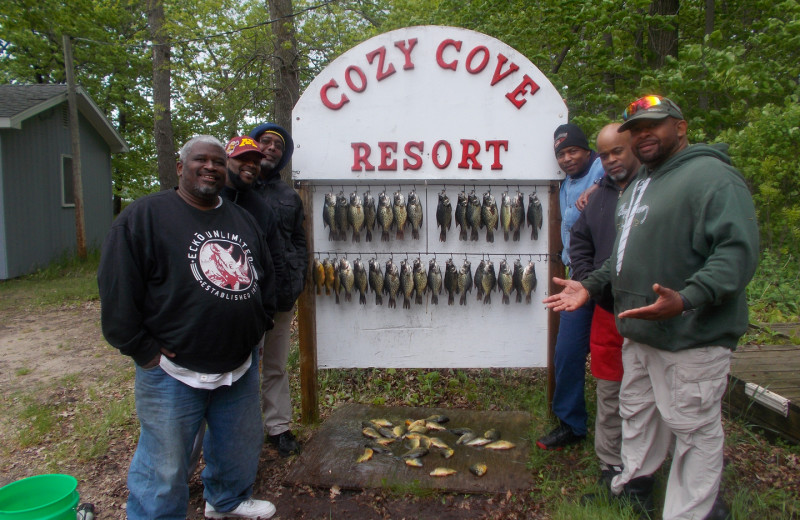 Fishing at Cozy Cove Resort.