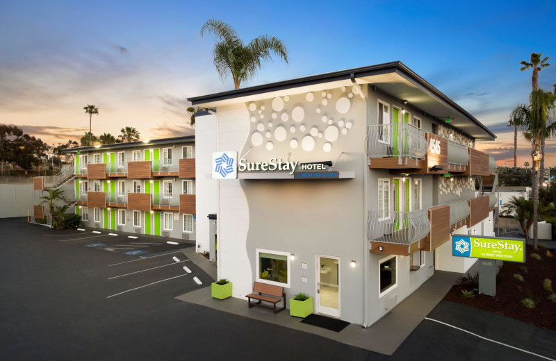 Exterior view of SureStay Hotel by Best Western - San Diego/Pacific Beach.