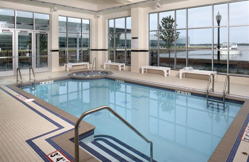 Indoor pool at Sheraton Erie Bayfront Hotel.