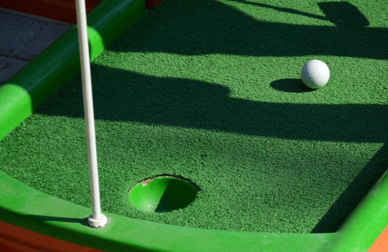 Mini golf near Red Cedar Lodge.