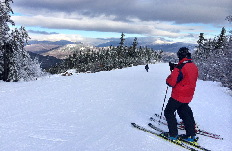 Skiing near Village Condominium.