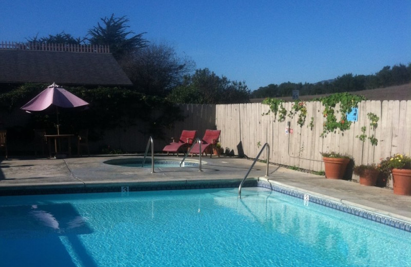 Outdoor pool at Sea Otter Inn.