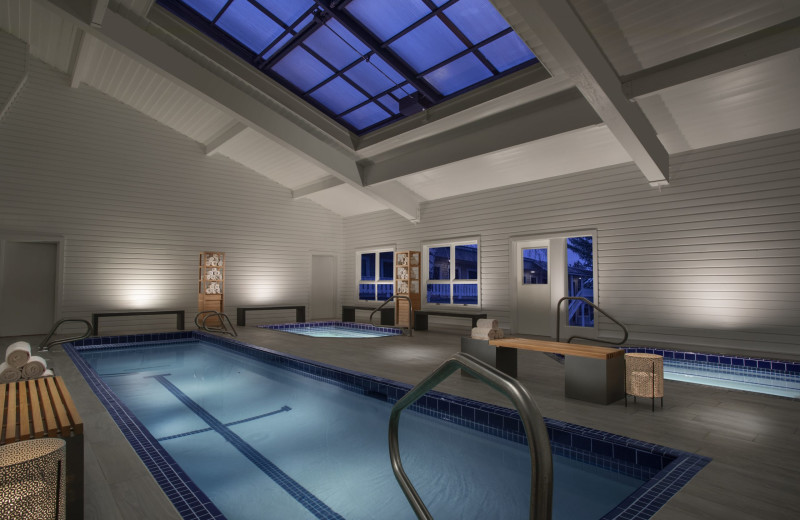 Indoor pool at Parkway Inn.