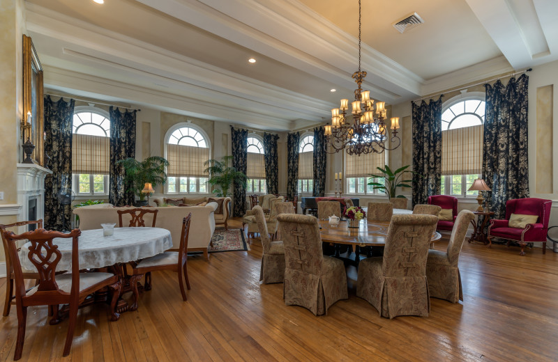 Dining at Firehouse Inn.