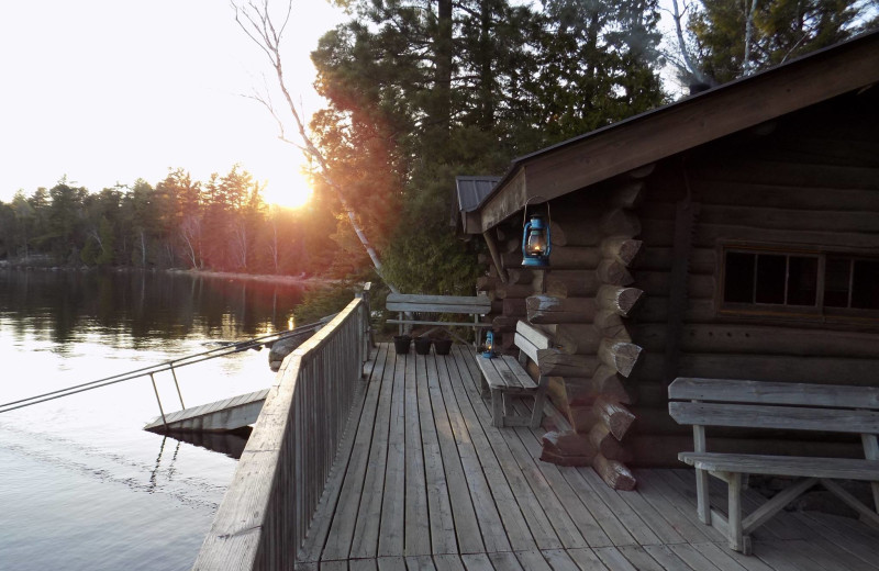 Cabin exterior at YMCA Camp Du Nord.