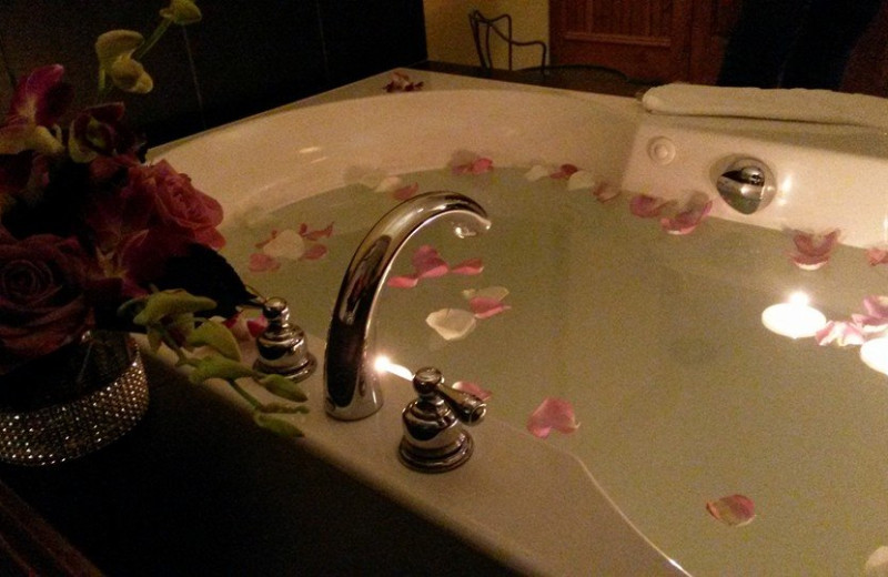 Hot tub at Albergo Allegria.
