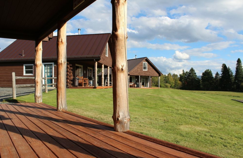 Deck at Unity College Sky Lodge.