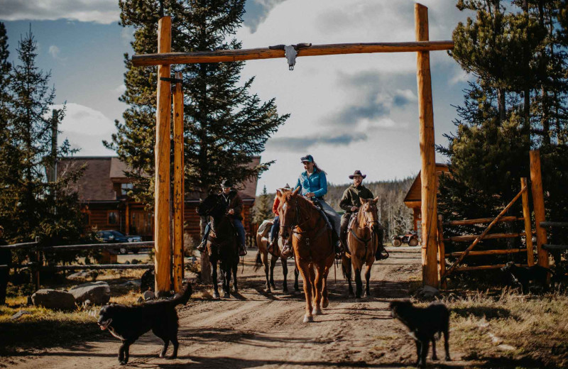 Horseback riding at Big Creek Lodge.