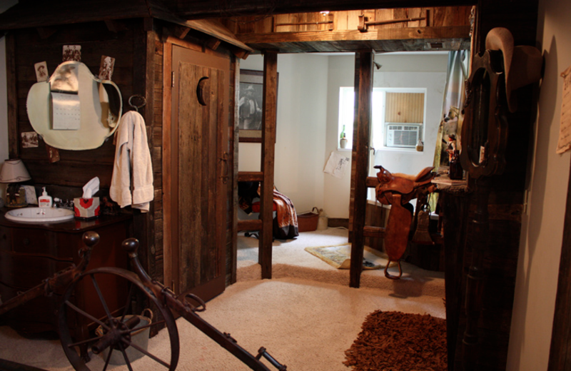 American Cowboy Room interior at The 1887 Hansen House Bed & Breakfast.