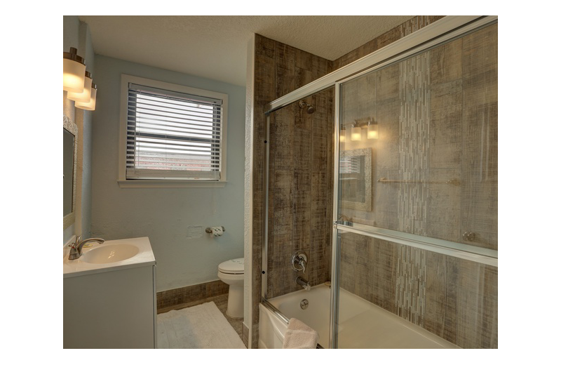 Guest bathroom at Gulf Winds Resort Condominiums.