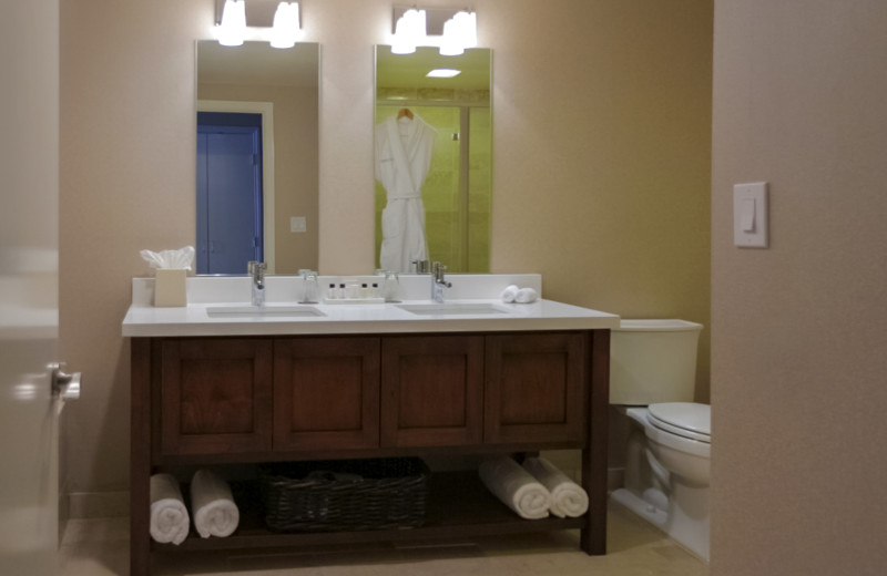 Guest bathroom at The Grand Hotel.