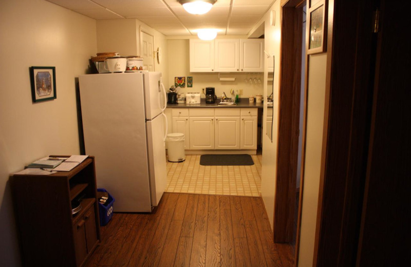 Kitchen at Bear Cub Lodging.