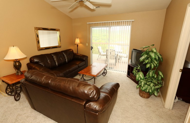 Living room at Villas by Lantern Bay.