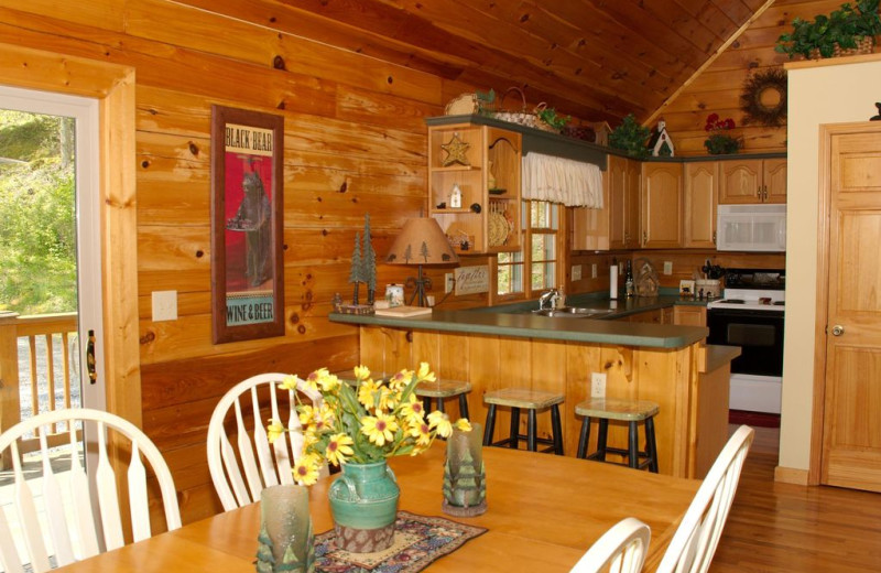 Rental kitchen at Premier Vacation Rentals.