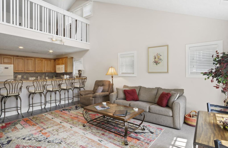 Rental living room at Foscoe Rentals.