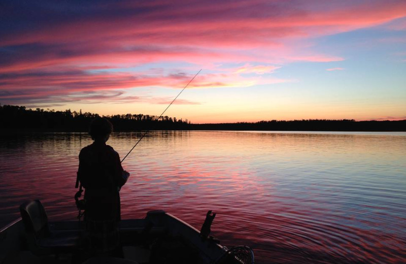 Fishing at Woman River Camp