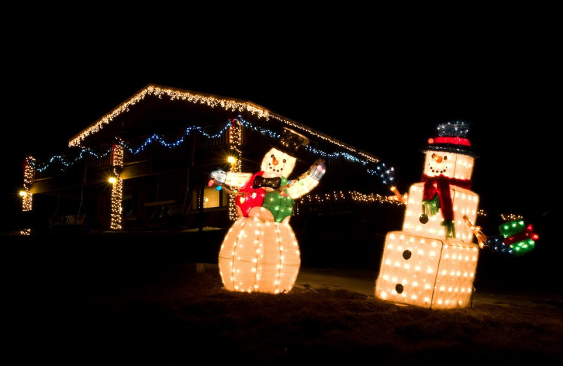 Holiday decor at McGregor Mountain Lodge.