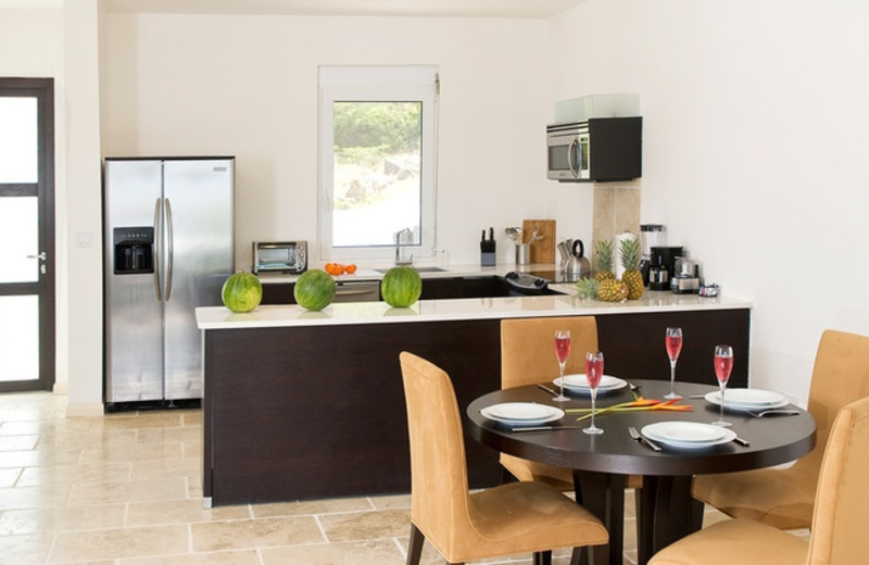 Vacation rental kitchen at Coral Beach Club.