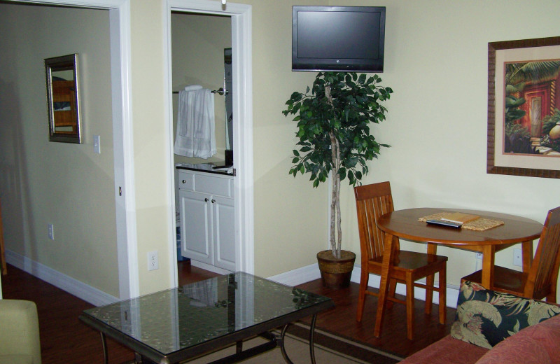 Rental interior at Madeira Bay Resort.