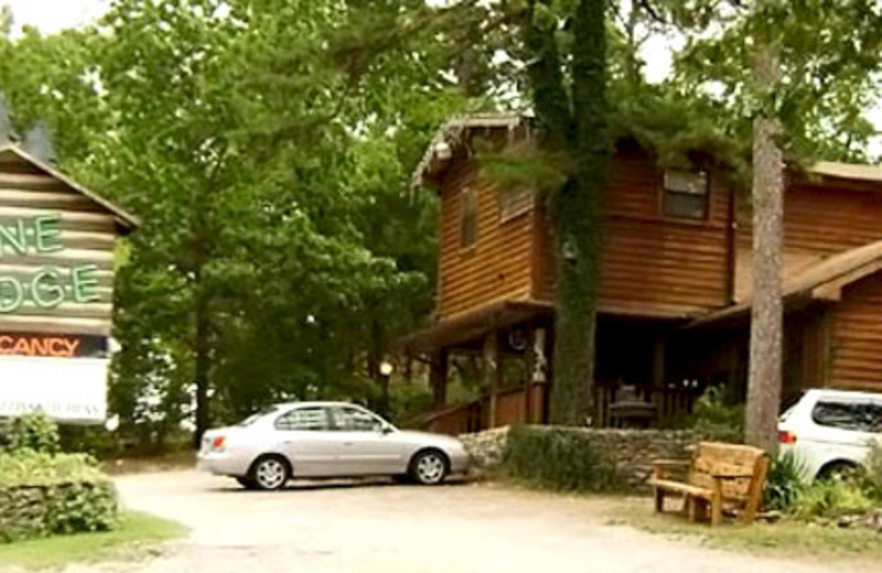 Exterior view of Pine Lodge Cabins & Suites.