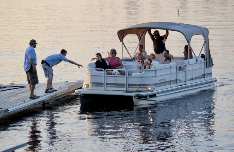 Pontoons at Pehrson Lodge Resort.