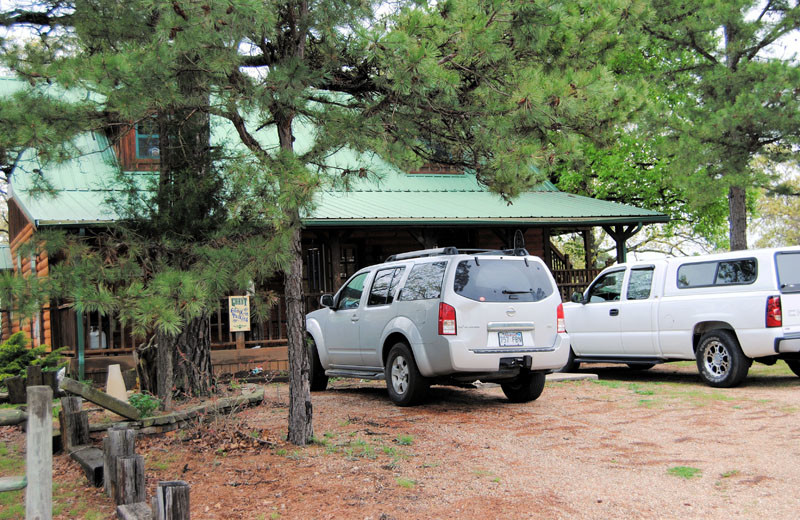 Office at Cabin Fever Resort.