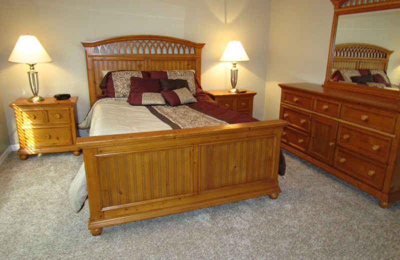 Rental bedroom at Long Key Vacation Rentals.