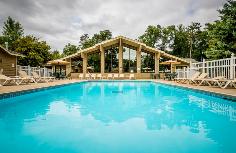 Outdoor pool at Kavanaugh's Sylvan Lake Resort.