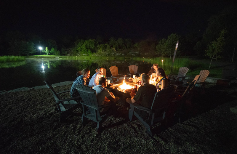Bonfire at Taboo Muskoka.