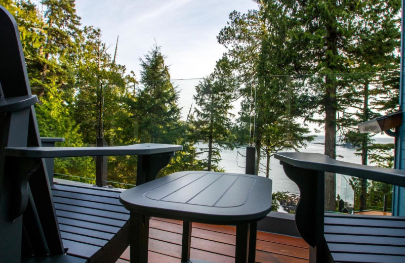 Guest porch at Snug Harbour Inn.